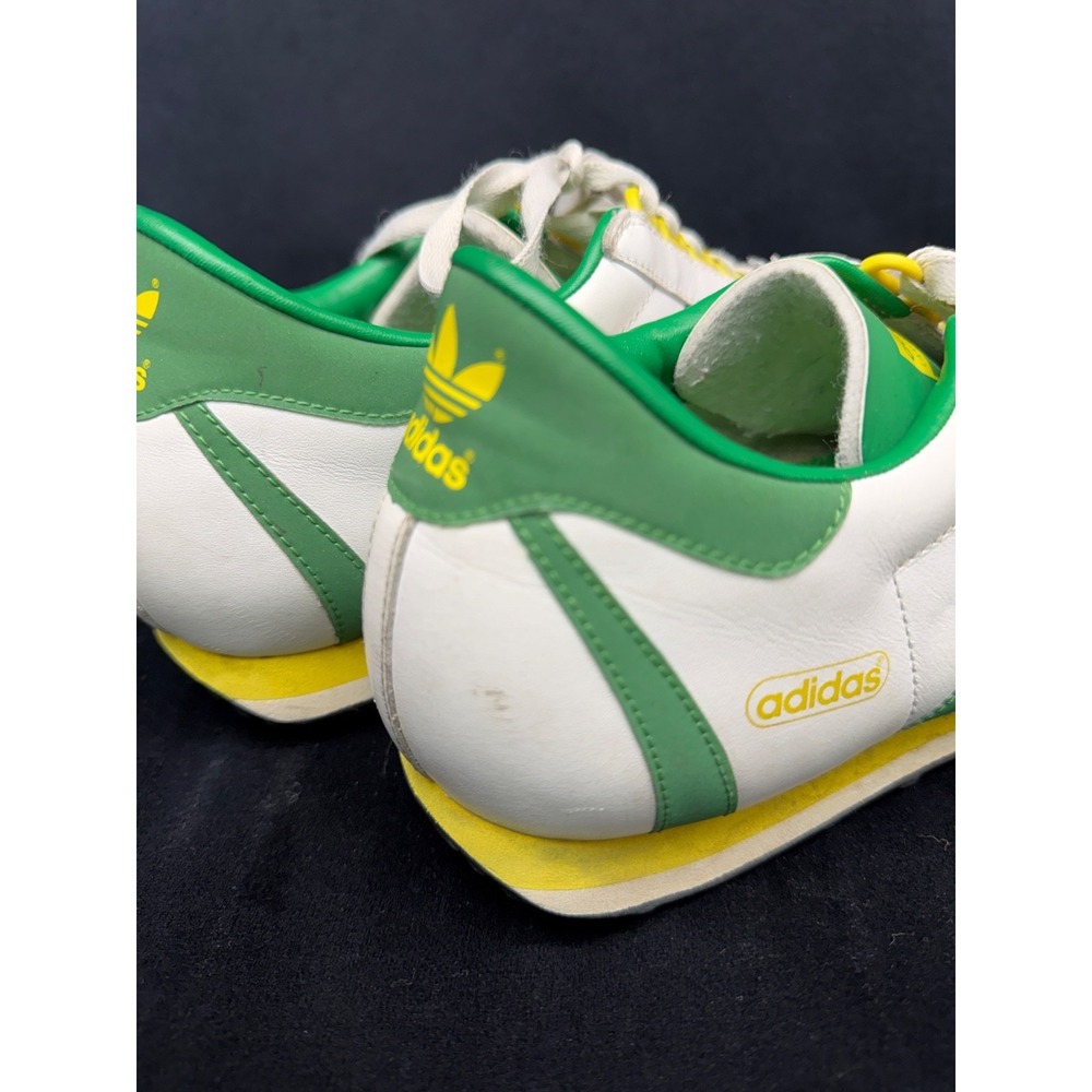 adidas Nite Jogger+ Sneaker Tennis Shoe Green/Yellow Low Profile Men's 10.5 - Picture 8 of 10